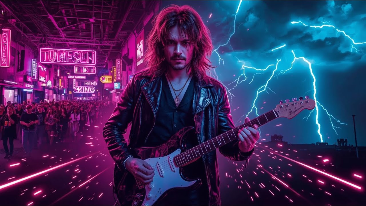 Neon Thunder King | Glam Rock Retro Pop Song | Midnight Studio