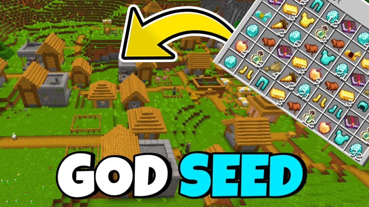 Minecraft Seed with Crazy Loot: 23+ Diamonds and 5 BlackSmit at Spawn ...
