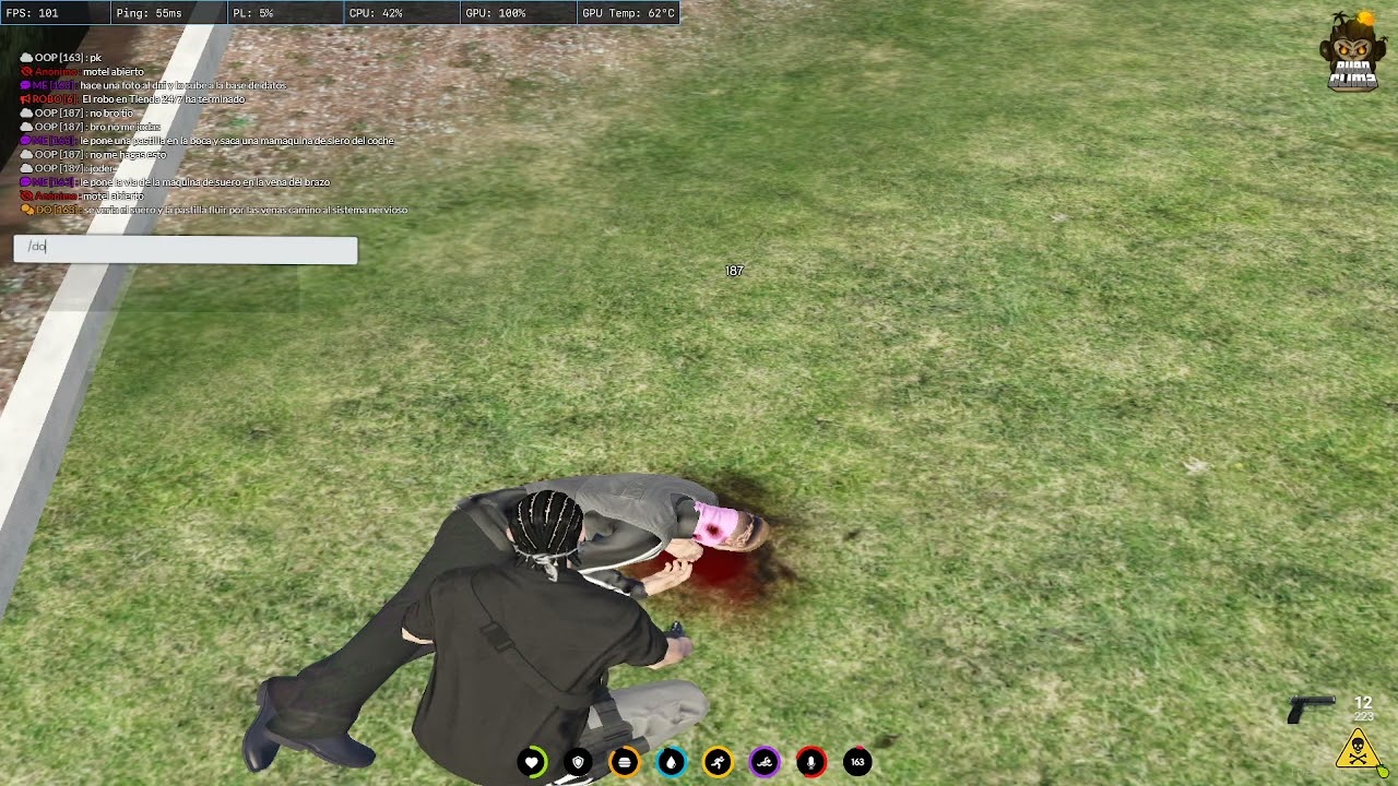 pk realizado a domi  y tiro de f8 quit