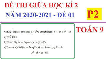 ĐỀ THI GIỮA HỌC KÌ 2 MÔN TOÁN LỚP 9 NĂM HỌC 2020-2021 - ĐỀ SỐ 01 – P2