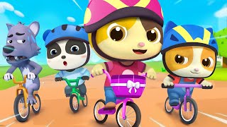 you can ride a bike bath song beach song nursery rhymes kids songs babybus