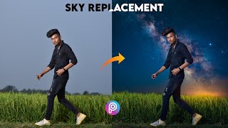 BEST WAY to replace the sky in PicsArt || sky change photo editing tutorial || suman editing zone screenshot 5
