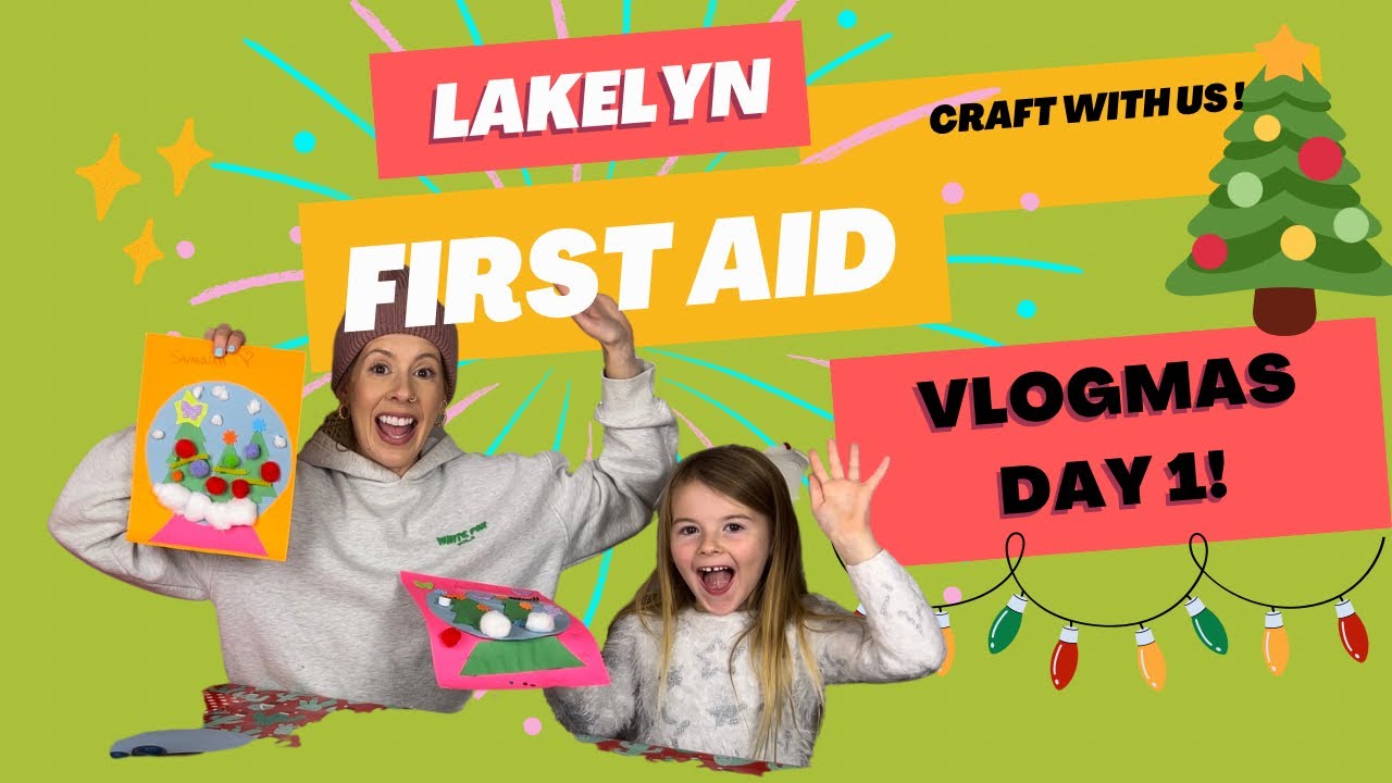 Kids VLOGMAS Day 1! | Make a craft with us!| Kids crafts