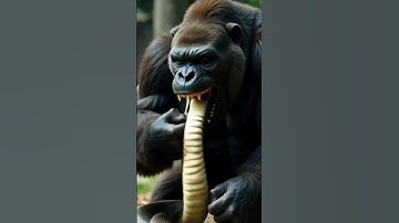 gorilla is upset because he was deceived #anomali #ai #animal #shorts