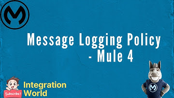 Message Logging Policy - Mule 4