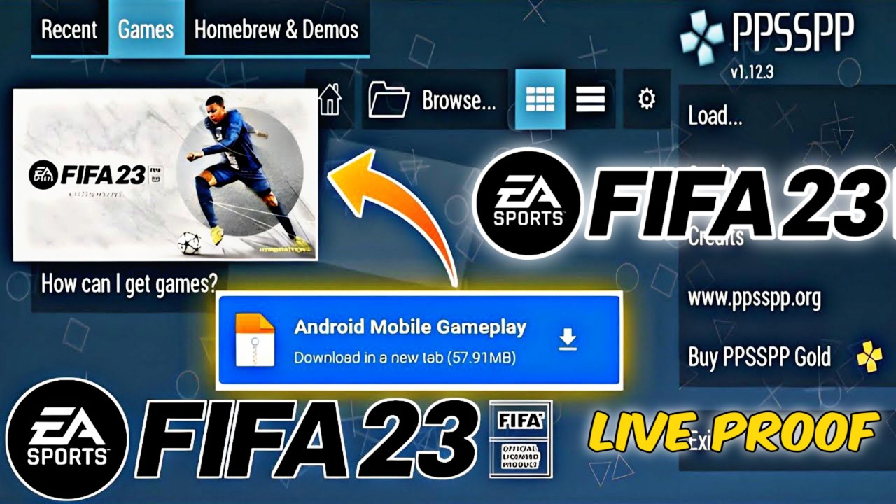 FIFA 23 PPSSPP: Download FIFA 2023 PSP-ISO for Android