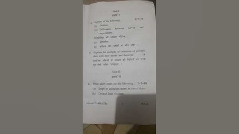 Question paper, Gurugram University, B.COM(H), Statistical Analysis using MS EXCEL, semester-4