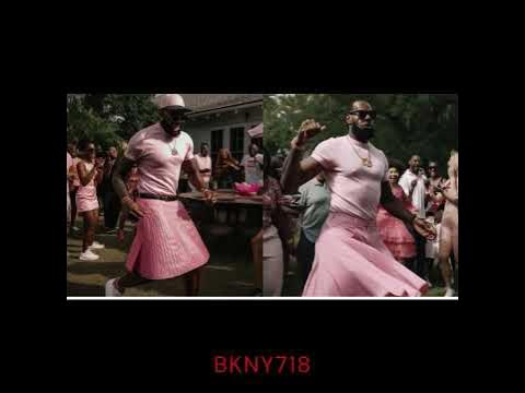 Lebron James wearing a pink dress - YouTube