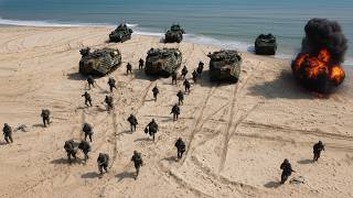High Alert! US Military Showing Off Crazy Amphibious Assault During Massive Beach Landing