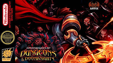 Dungeons & Doomknights - NES Homebrew - Full Gameplay