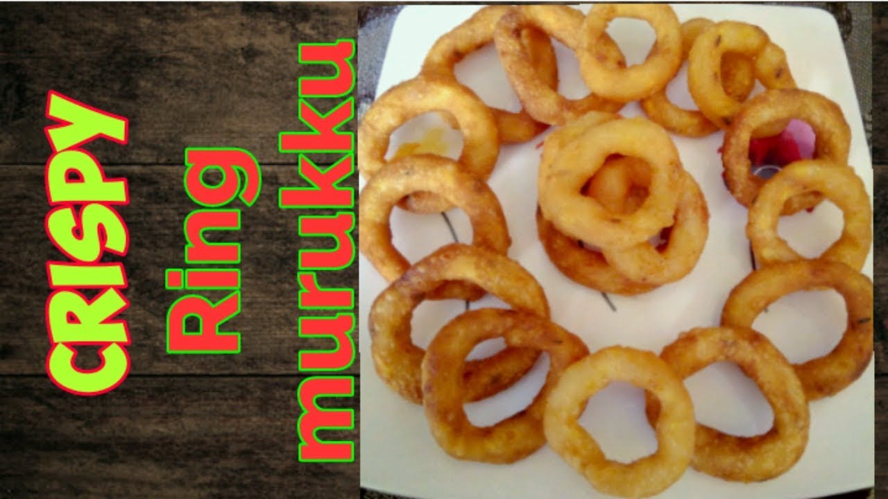 Crispy and crunchy Ring Murukku Recipe Fried Rice Flour Rings Recipe