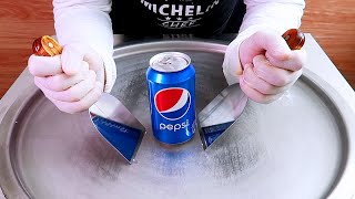 pepsi ice cream ice cream rolls street food - ايسكريم رول على الصاج بيبسي