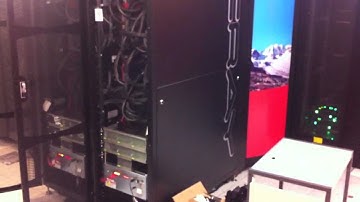 Power up of the first delivered Cray XK6 at CSCS