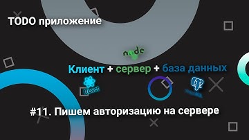 Todo приложение/клиент+сервер+база данных/#11. Пишем авторизацию на сервере