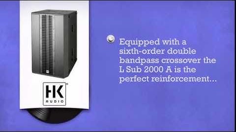 HK Audio Linear L SUB 2000A 1200W Active Subwoofer - 5 Year Warranty - DJkit.com