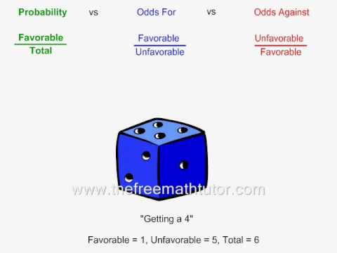 Comparing Probability Odds For And Odds Against Youtube