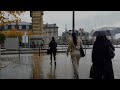 Rain Walk in Bordeaux 4k France / Rain Sounds ASMR For sleeping study