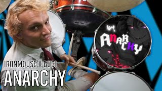 Ironmouse x Bubi - Anarchy | Office Drummer [First Time Hearing]