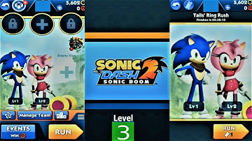 Sonic Dash 2 - Sonic Boom iOS Playthrough - 2021 #Level3