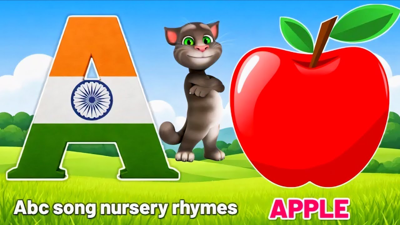 A for apple | अ से अनार | abcd | Alphabet songs for children