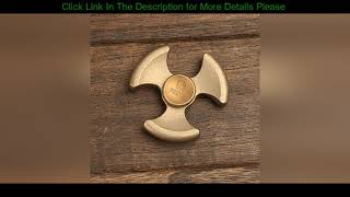 Fegve Copper Stone Washsandblasting Edc Spinner Fidget Toys Hand Spinner Metal Fidget Spinne