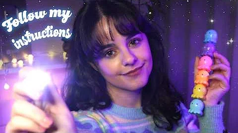ASMR Follow my Instructions to SLEEP 💤 Eyes Closed halfway through