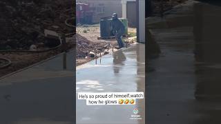 Guy Is PROUD Of His Work 🤣🤣 #shorts #concrete #viral