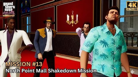 North Point Mall Shakedown Mission - GTA Vice City | Definitive Edition (4K 60FPS)