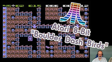 Atari 8-Bit Game Play, Boulder Dash Birds