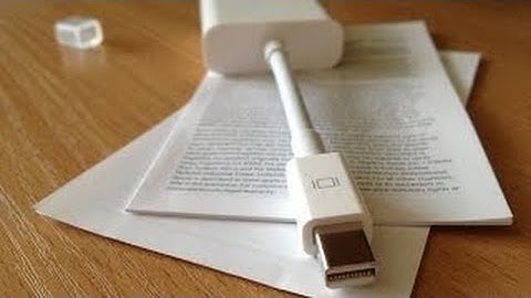 Mini DisplayPort To VGA Adapter Unboxing