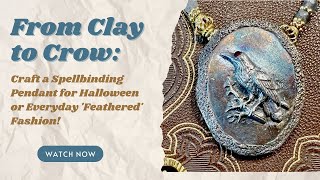 Metal Clay Crow Pendant: A how to video #metalclay #jewelryartist #howtometalclay  #jewlerymaking