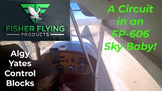 KEITH HARBAUGH SHARES FP-606 FLIGHT  - ALGY YATES WORKS ON WING FITTINGS AND CONTROL BLOCKS