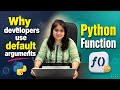 Why developers use default arguments in python | Python function | Python for data analyst
