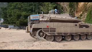 RC Tank Heng Long 1/16 scale IDF Merkava MK IV beach run