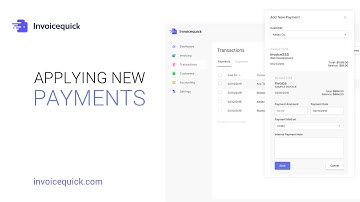 Adding payments to Invoices In Invoice Quick