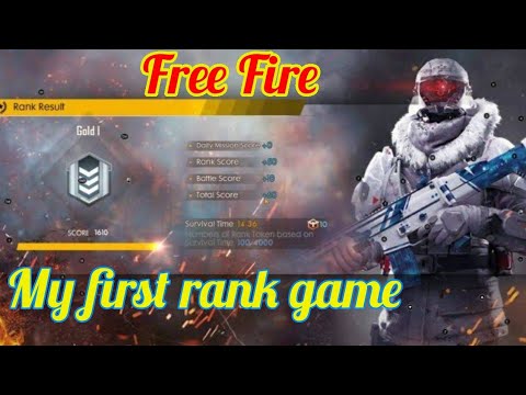 Free fire : my first rank game