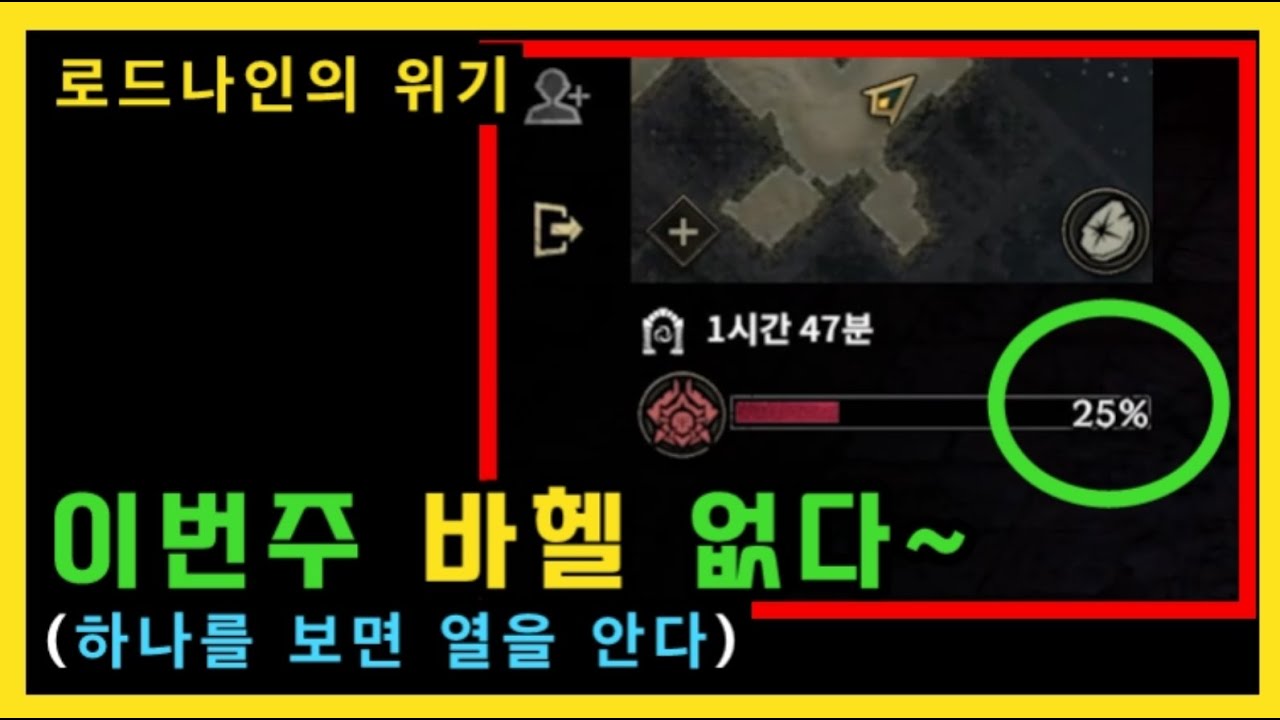 로드나인의 위기 ㅡ 이번주