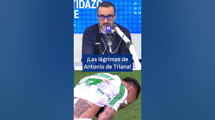 ¡Las lágrimas de Antony tras llegar a la final! | El Partidazo de COPE