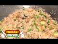 Surinaamse witte nasi met kipfilet en garanalen  surinamese fried rice chicken fillet shrimps