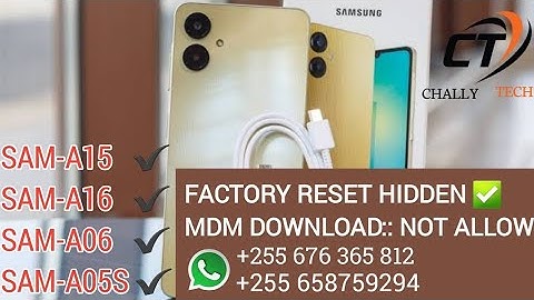 HOW TO FIX SAMSUNG A06,A15,A16,A05S FACTORY RESET HIDDEN, MDM DOWNLOAD: NOT ALLOW, ON FASTBOOT MODE
