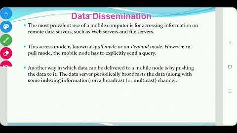 MCA- Mobile Computing-BE CSE-IT- Data Dissemination