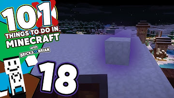 Building a Big Old Snowman, Part 1!  -101 Things to do in Minecraft with Bricks 