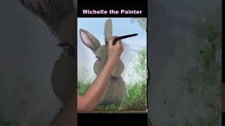 CUTE BUNNY #art #acrylicpaintingtechniques #acrylicpaintingtutorial #arttutorial #acrylic #artist