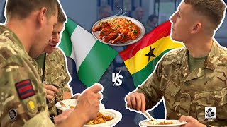 Ghana or Nigeria JOLLOF? British Army settles the debate, at 35 ENGR’s Cultural Day.