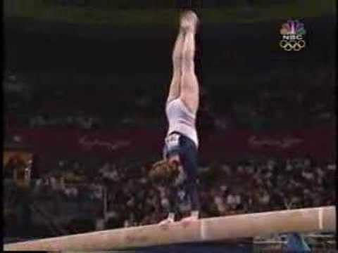 Elise Ray - 2000 Olympics Team Finals - Balance Beam