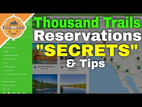 Using The Thousand Trails Reservations System