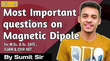 Important question related to Magnetic dipole || CSIR NET || GATE || IITJAM ||