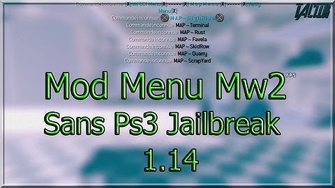 ohTacTiK | Menu For Usb (NO JAILBREAK) | Host Mw2 No Jailbreak | Mw2 1.14 |