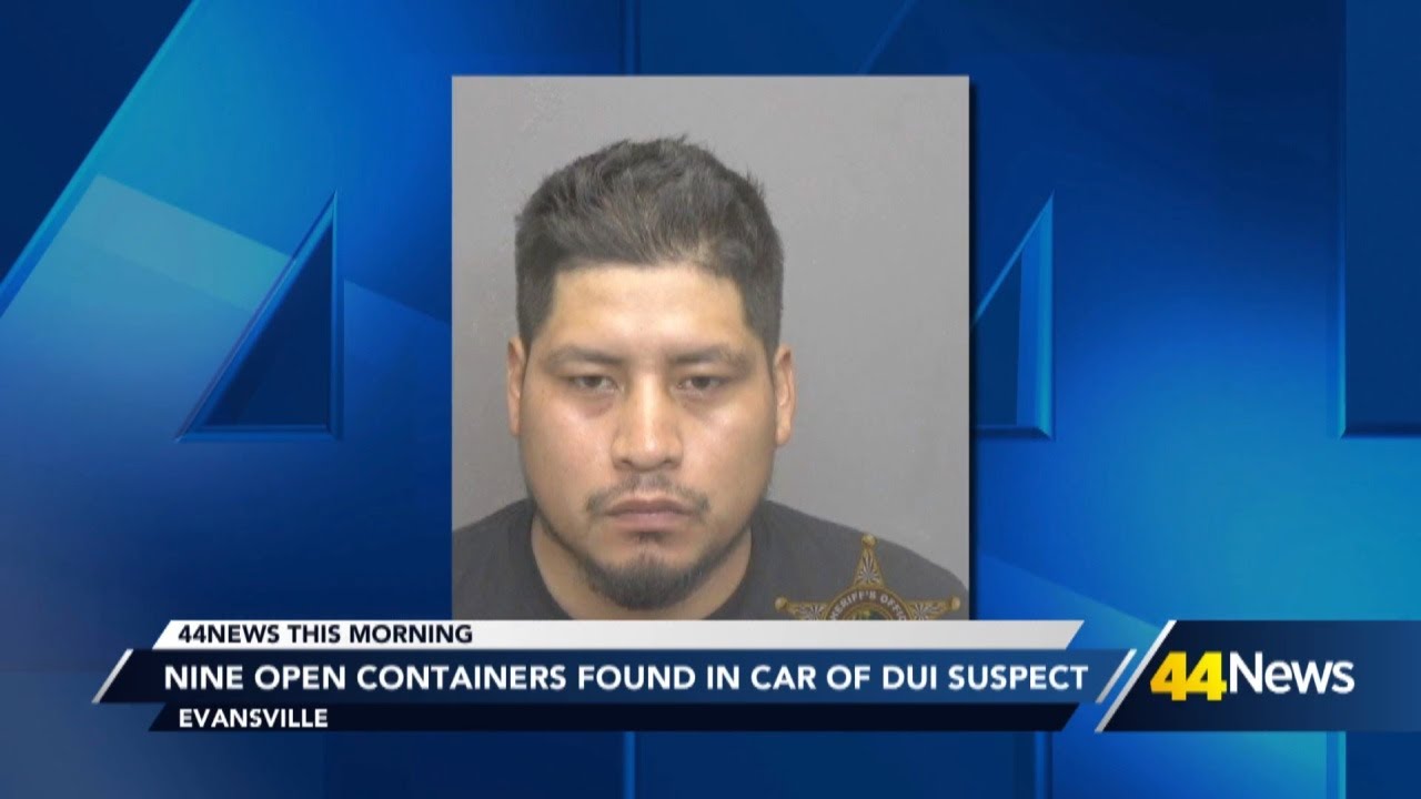 Evansville man charged after hit-and-run with open containers - YouTube
