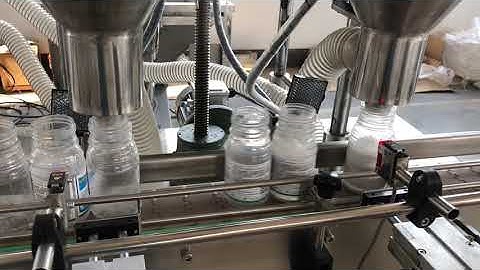 Automatic Powder bottle filling capping machine